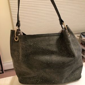 Gray stud Bag